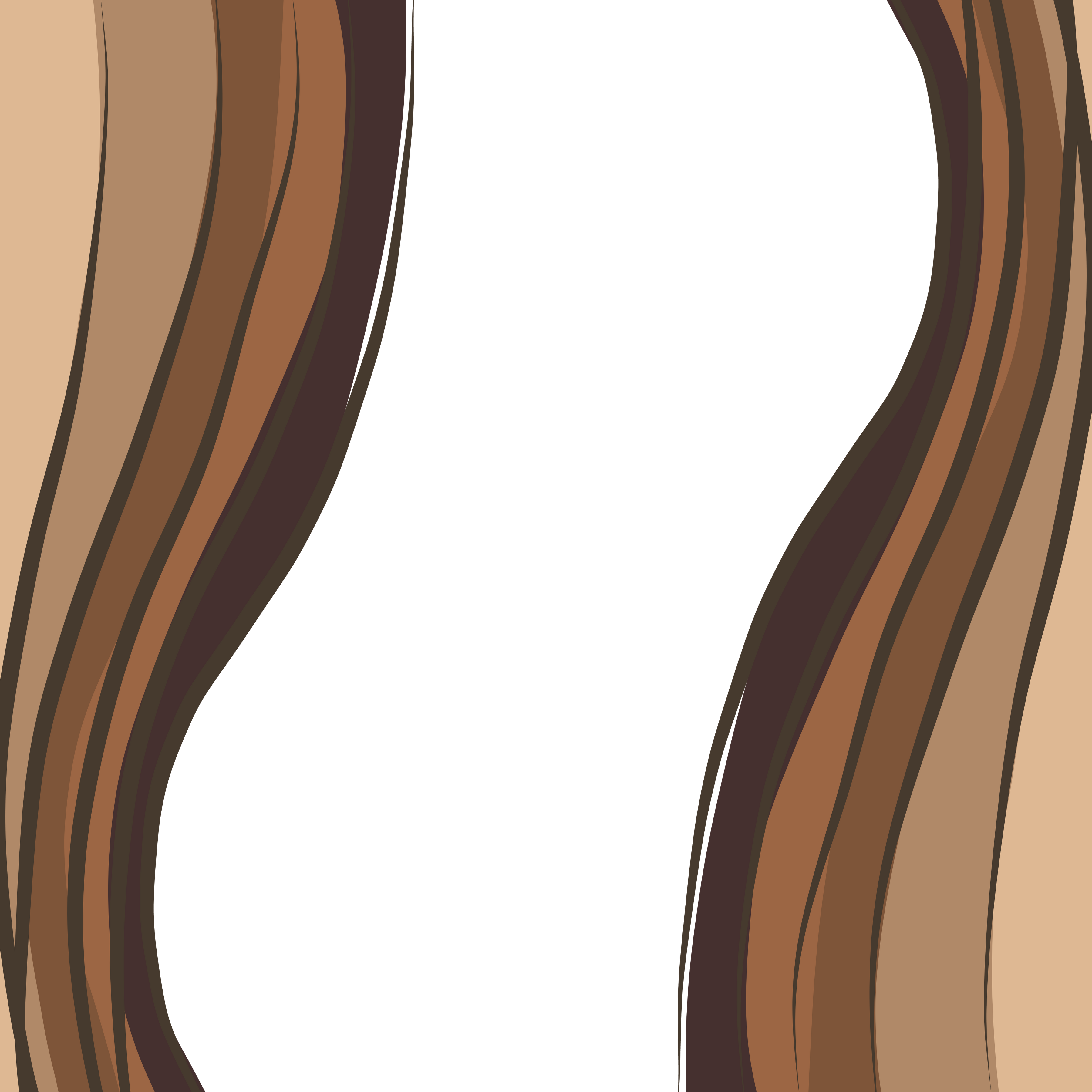 Wave brown curtains